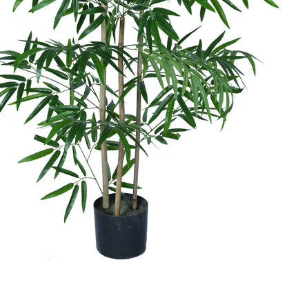 Decorative plant Bamboo in a pot Inart green pp H130cm