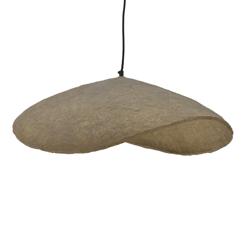 Ceiling light Lampi Inart grey press papier-iron 71x53x123cm