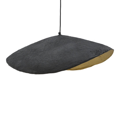 Ceiling light Lampi Inart black-gold  press papier-iron 71x53x123cm