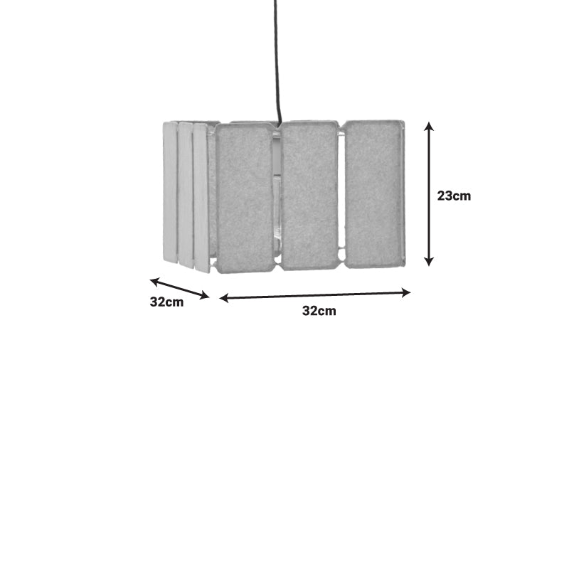 Ceiling light Boxfo Inart brown press papier-iron 32x32x123cm