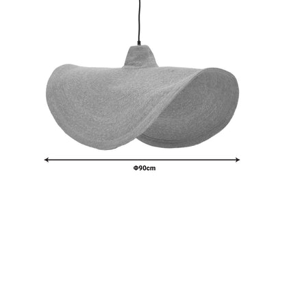 Ceiling light Wholy Inart natural seagrass-iron D90x139cm