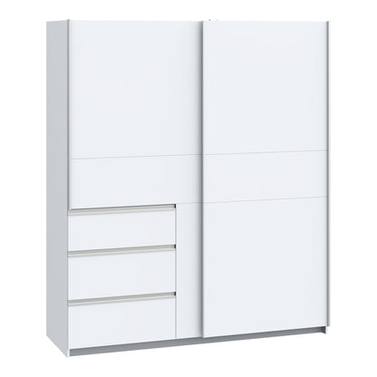 2-door ardrobe Gotion pakoworld white melamine 200x61x200.5cm