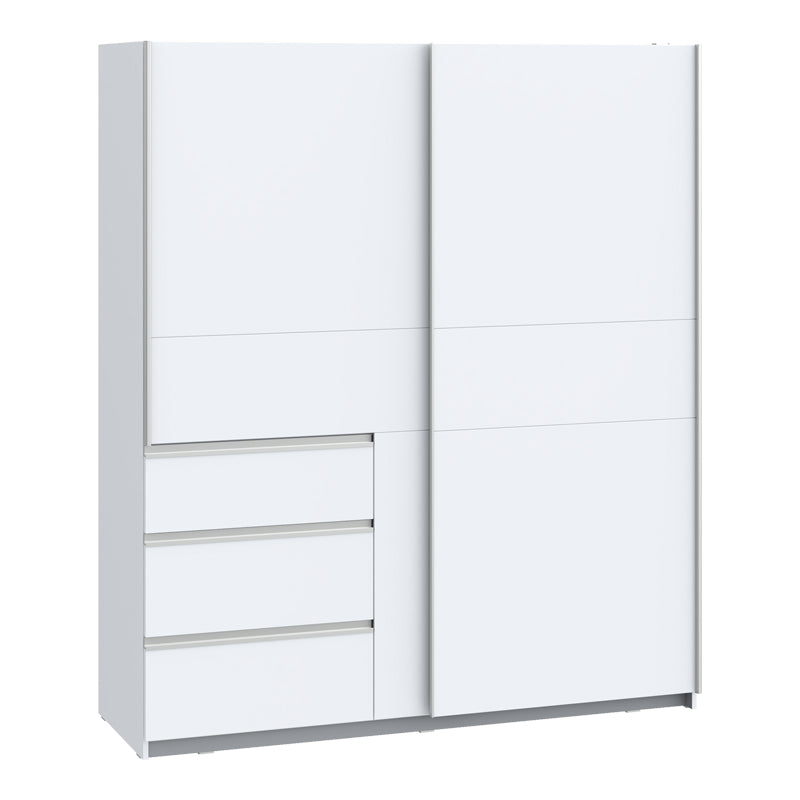 2-door ardrobe Gotion pakoworld white melamine 170.5x61x200,5cm