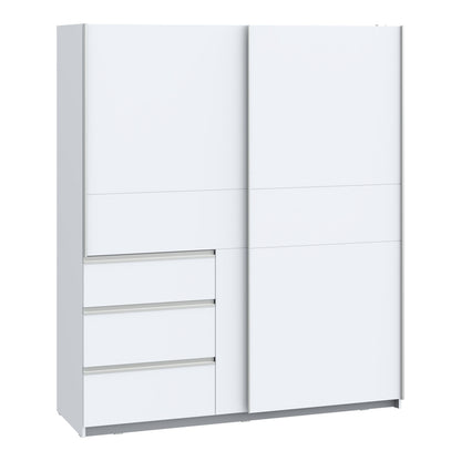 2-door ardrobe Gotion pakoworld white melamine 170.5x61x200,5cm