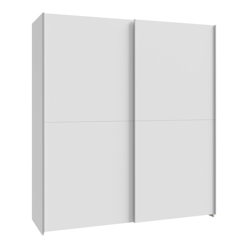Wardrobe Noez I 2 doors with shelves in white color 170.5x61x190.5cm