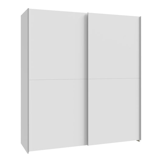 Wardrobe Noez I 2 doors with shelves in white color 170.5x61x190.5cm