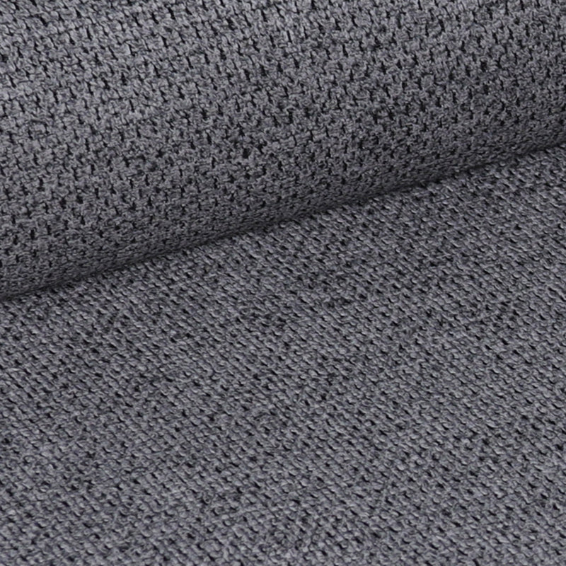 Remis pakoworld chair dark gray fabric-leg black metal 49x61x91cm