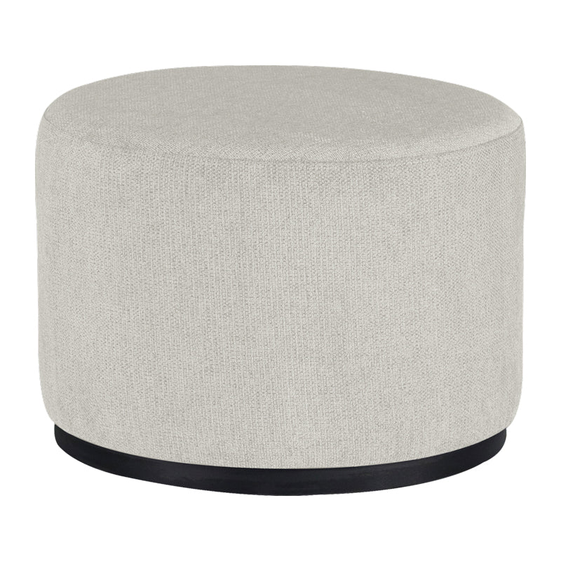 Tool Numan pakoworld cream fabric-black metal leg D60x44cm