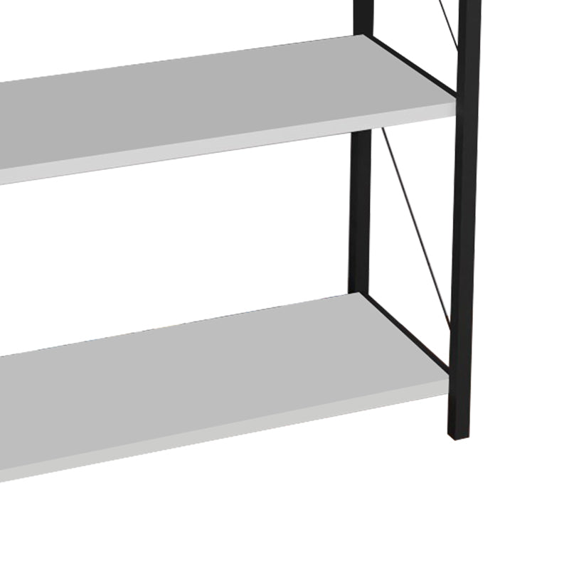 Bookcase Draizy pakoworld white melamine-black metal 60x30x150cm