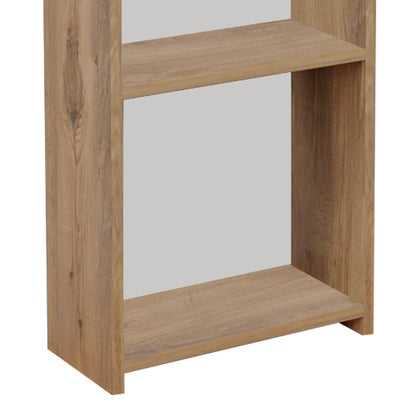 Bookcase Courtnai pakoworld oak melamine 40x19.5x170cm