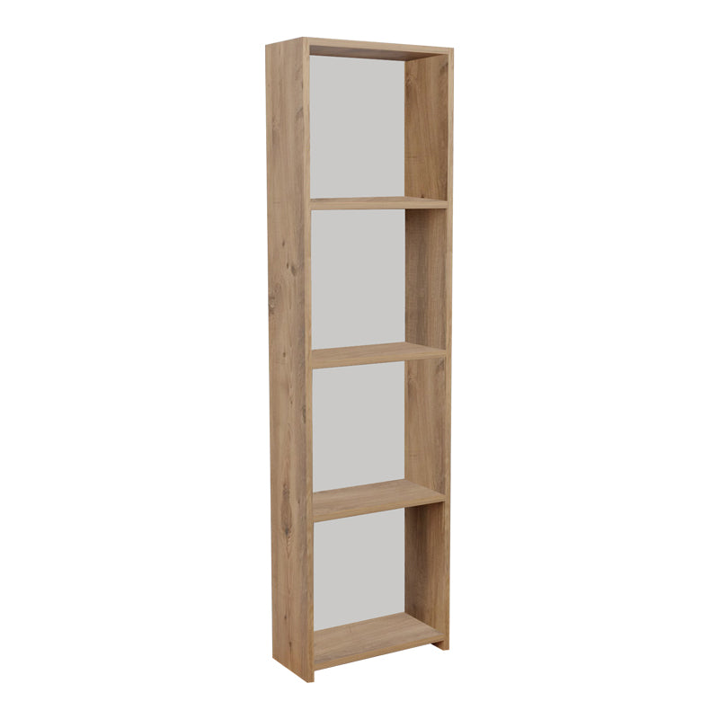 Bookcase Courtnai pakoworld oak melamine 40x19.5x170cm