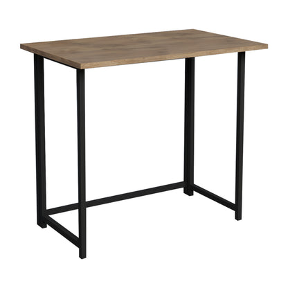 Wall office desk foldable Thox oak melamine-black metal 80x50x72cm