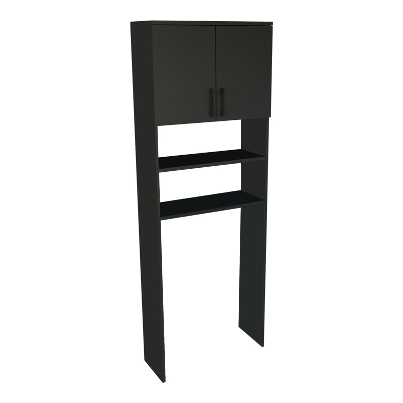 Laundry cabinet Hifro pakoworld dark grey melamine 65x27x185.5cm