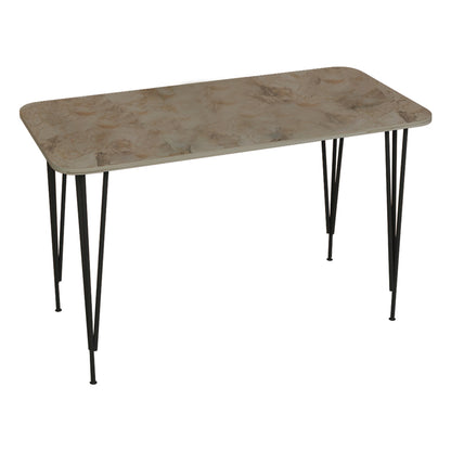 Dinning table Palkon pakoworld grey-black melamine-black metal 120x60x73cm