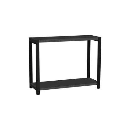 Table shelf Lerf pakoworld anthracite melamine-black metal 45x17x35cm