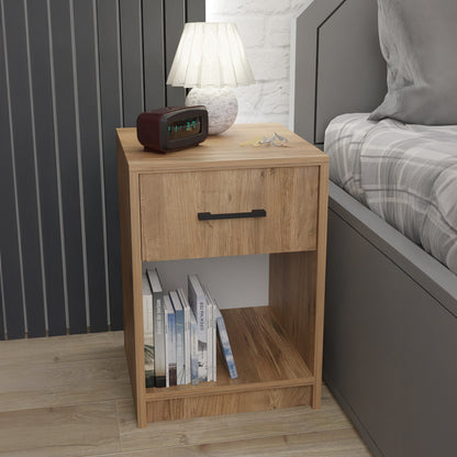 Bedside cabinet Ponil pakoworld oak melamine 41x41x54.5cm