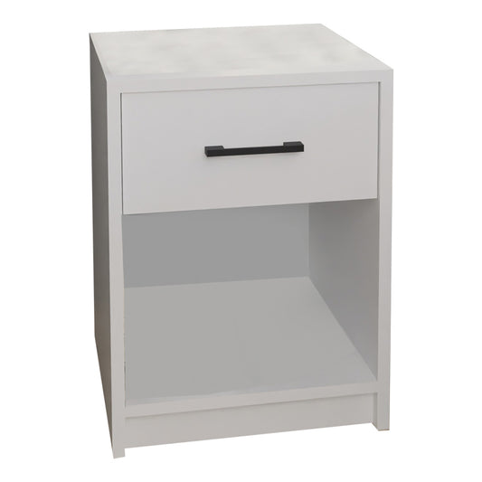 Bedside cabinet Ponil pakoworld white melamine 41x41x54.5cm