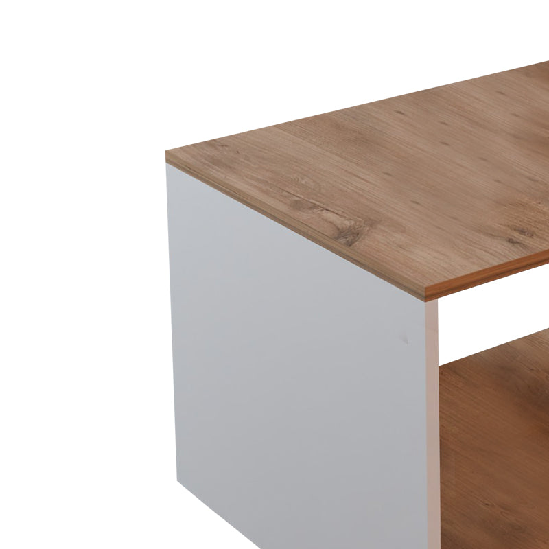 Coffee table Noil pakoworld oak-white melamine 90x60x48cm