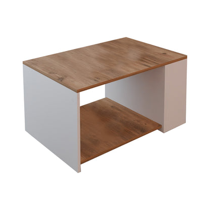 Coffee table Noil pakoworld oak-white melamine 90x60x48cm