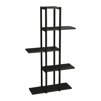 Floor shelf Ploko pakoworld anthracite melamine-black metal 60x24x110cm