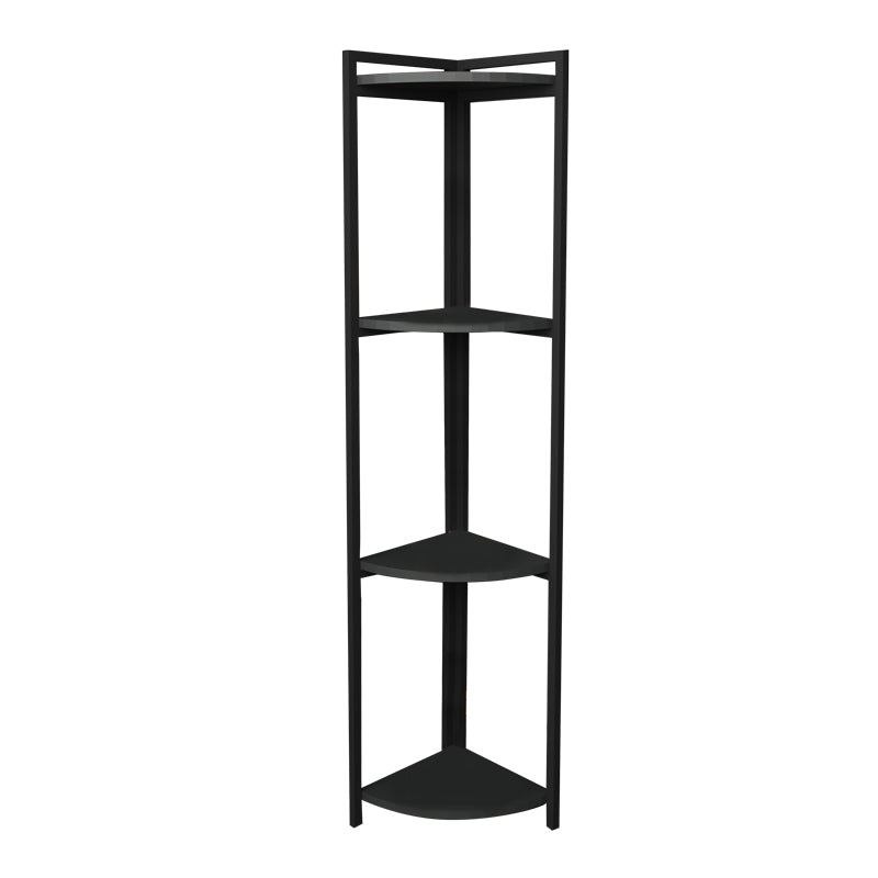 Floor corner shelf Byrk pakoworld anthracite melamine-black metal 30x30x160cm