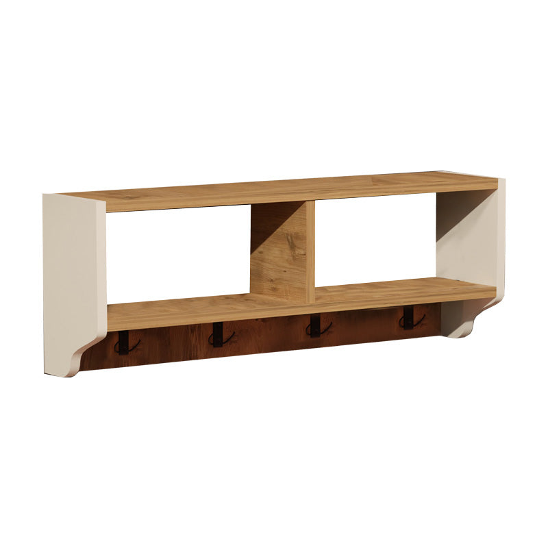 Wall shelf Gyrzi pakoworld oak-white melamine 84x18x30cm