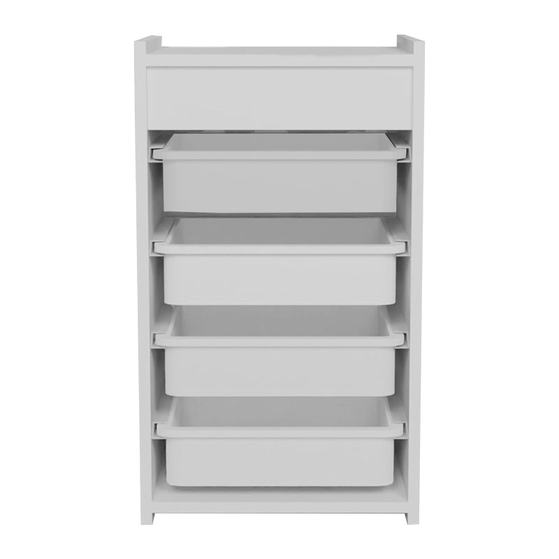 Cabinet with baskets Toily white melamine 45x30x75cm