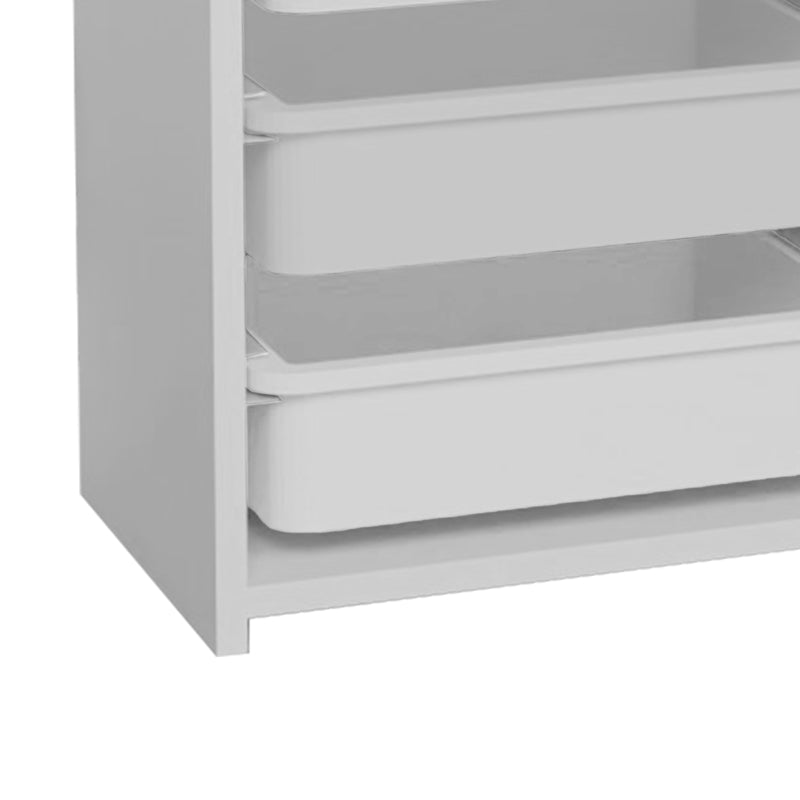 Cabinet with baskets Toily white melamine 45x30x75cm