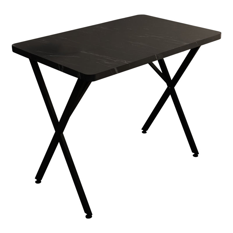 Table Zeryin pakoworld black melamine-black metal 70x110x75cm