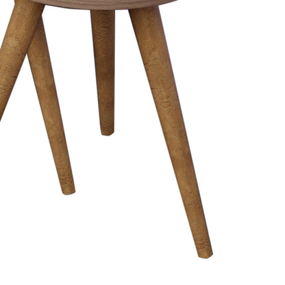 Side tables Perjene pakoworld set of 3 melamine and wood in a natural shade