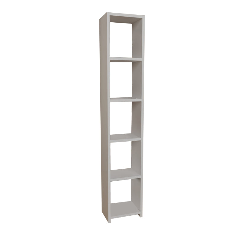 Barzine pakoworld melamine bookcase in white shade 27.6x19.5x150cm