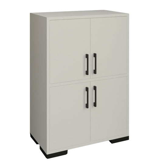 Jenny pakoworld melamine cabinet in white shade and black metal leg 60x35x90cm
