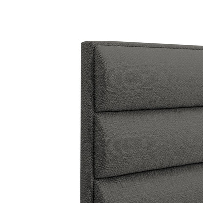 Luxe pakoworld single bed with storage space anthracite fabric 120x200cm