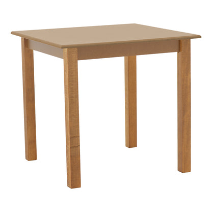 Table Zolenio pakoworld solid beech wood with mdf top polish walnut 80x80x76cm