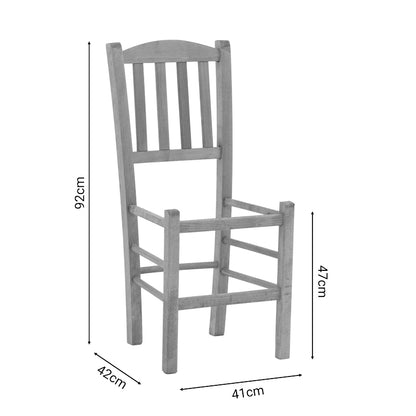 Coffee shop chair Damnir pakoworld solid beech wood polish walnut 41x42x92cm