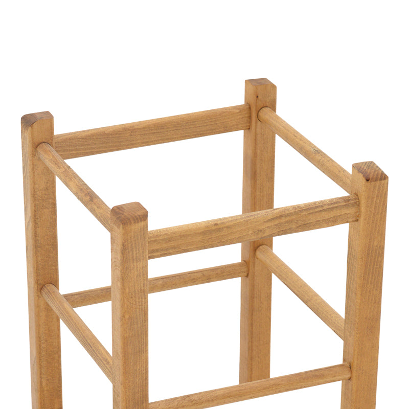 Coffee shop stool Oligor pakoworld solid beech wood polish walnu 34x4x47cm