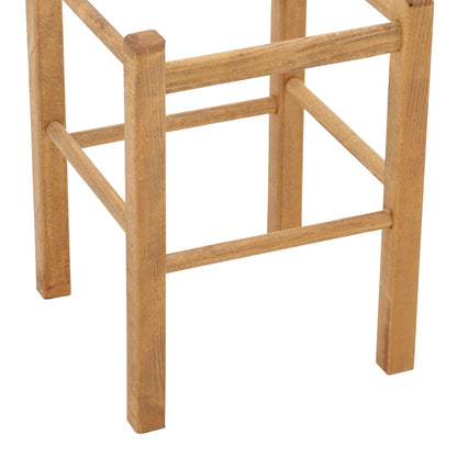 Coffee shop stool Oligor pakoworld solid beech wood polish walnu 34x4x47cm