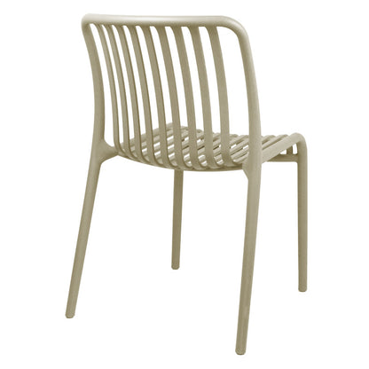 Zoi pp chair in cappuccino shade 42x58x79cm