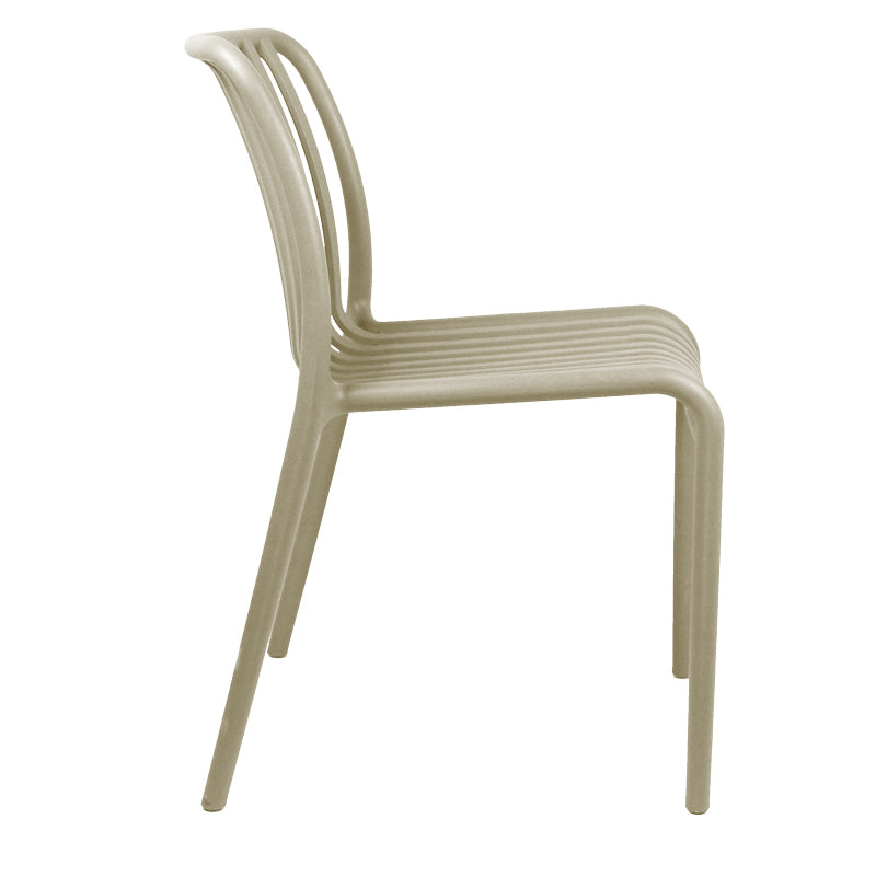 Bar stool Laudre pakoworld pp in cappuccino shade 56x36x87cm