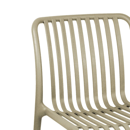 Zoi pp chair in cappuccino shade 42x58x79cm