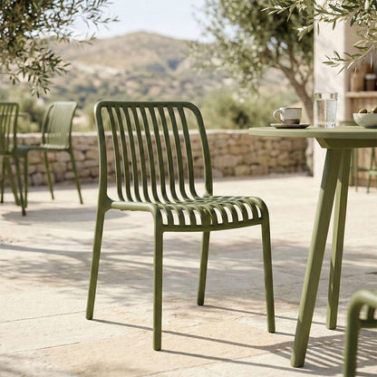 Zoi pp chair in dark green shade 42x58x79cm