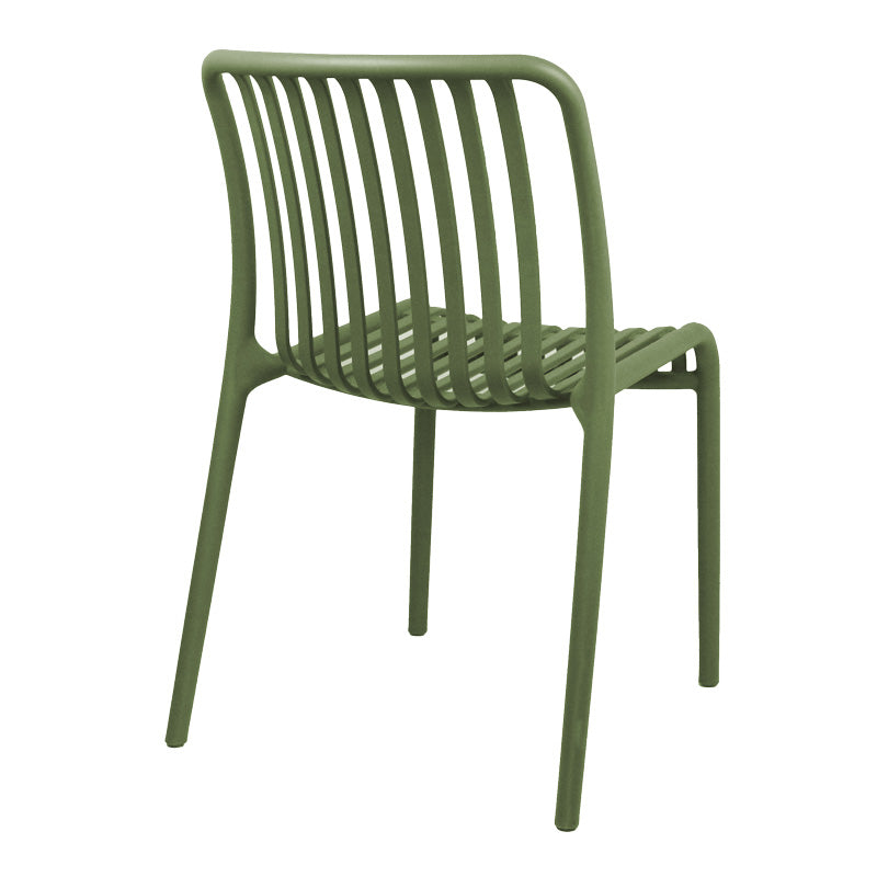 Zoi pp chair in dark green shade 42x58x79cm