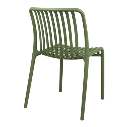 Zoi pp chair in dark green shade 42x58x79cm