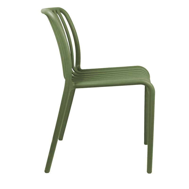Zoi pp chair in dark green shade 42x58x79cm