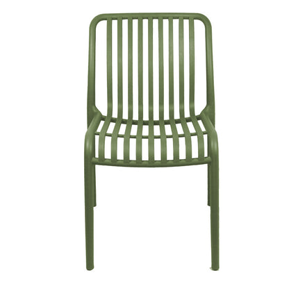 Zoi pp chair in dark green shade 42x58x79cm