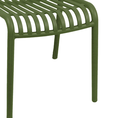 Zoi pp chair in dark green shade 42x58x79cm