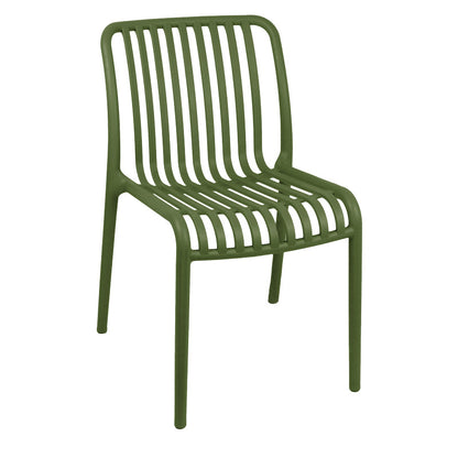 Zoi pp chair in dark green shade 42x58x79cm