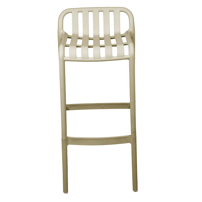 Bar stool Zoi pakoworld pp in cappuccino shade 56x36x87cm