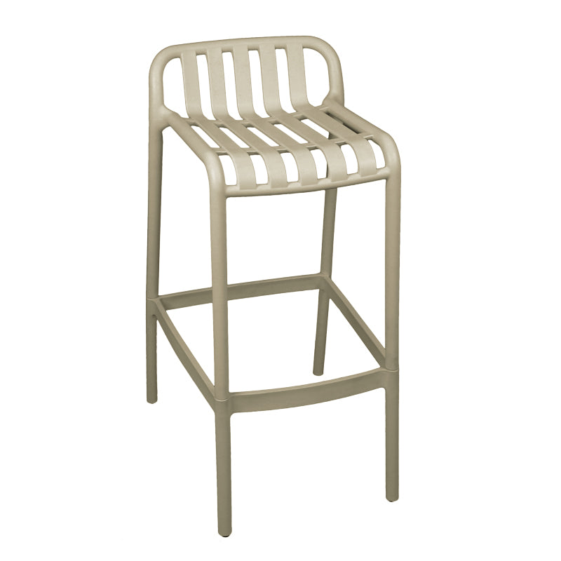 Bar stool Zoi pakoworld pp in cappuccino shade 56x36x87cm