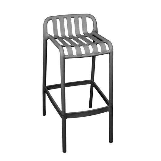 Zoi pakoworld pp bar stool in anthracite shade 56x36x87cm